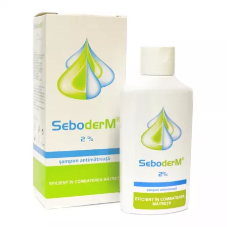 Seboderm Sampon antimătreață cu ketoconazol 2%, 125 ml, Slavia Pharm