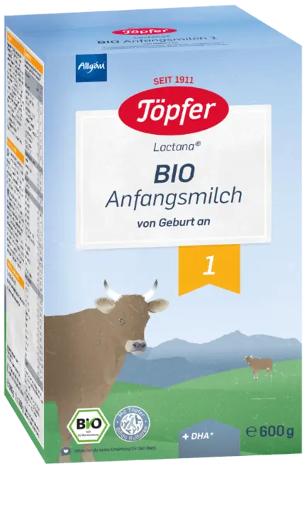 Lapte praf Bio 1 +0 luni, 600g, Topfer