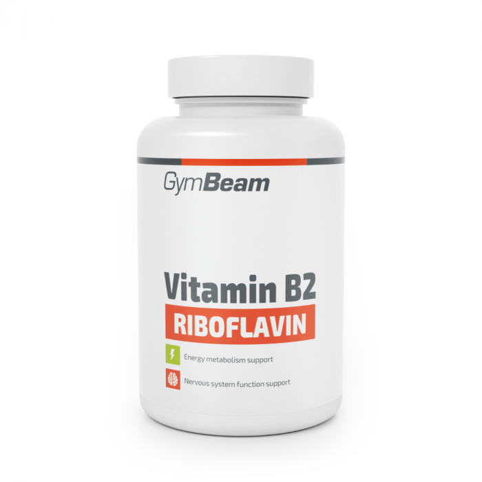 Vitamina B2 (Riboflavină), 90 capsule, GymBeam