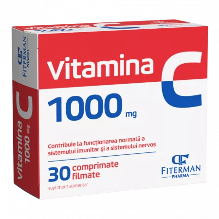 Vitamina C, 1000 g, 30 comprimate filmate, Fiterman
