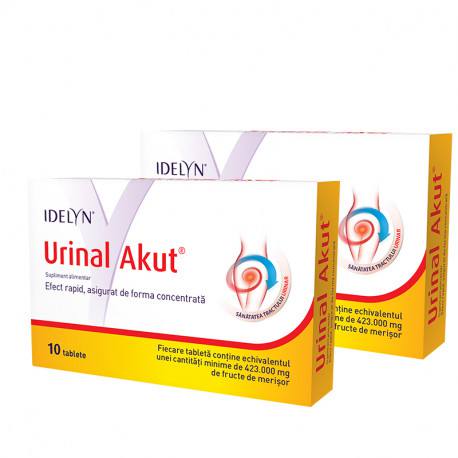 Pachet Urinal Akut 1+1, 10 tablete + 10 tablete, Walmark