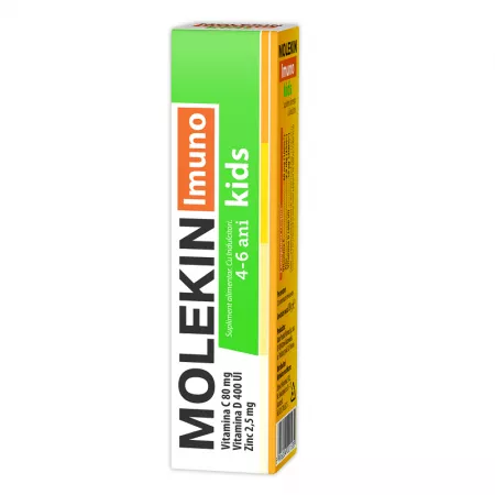 Molekin Imuno Kids 4-6 ani 20 cp efervescente, Zdrovit