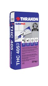 Adezivi termoizolatii - Adeziv armat cu fibre pentru termosistem Thrakon THC 405 Plus 25KG/sac Gri, https:magazin.crisgroup.ro