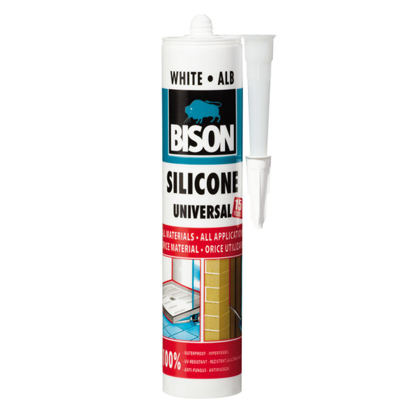Silicon universal Bison 280 ml alb