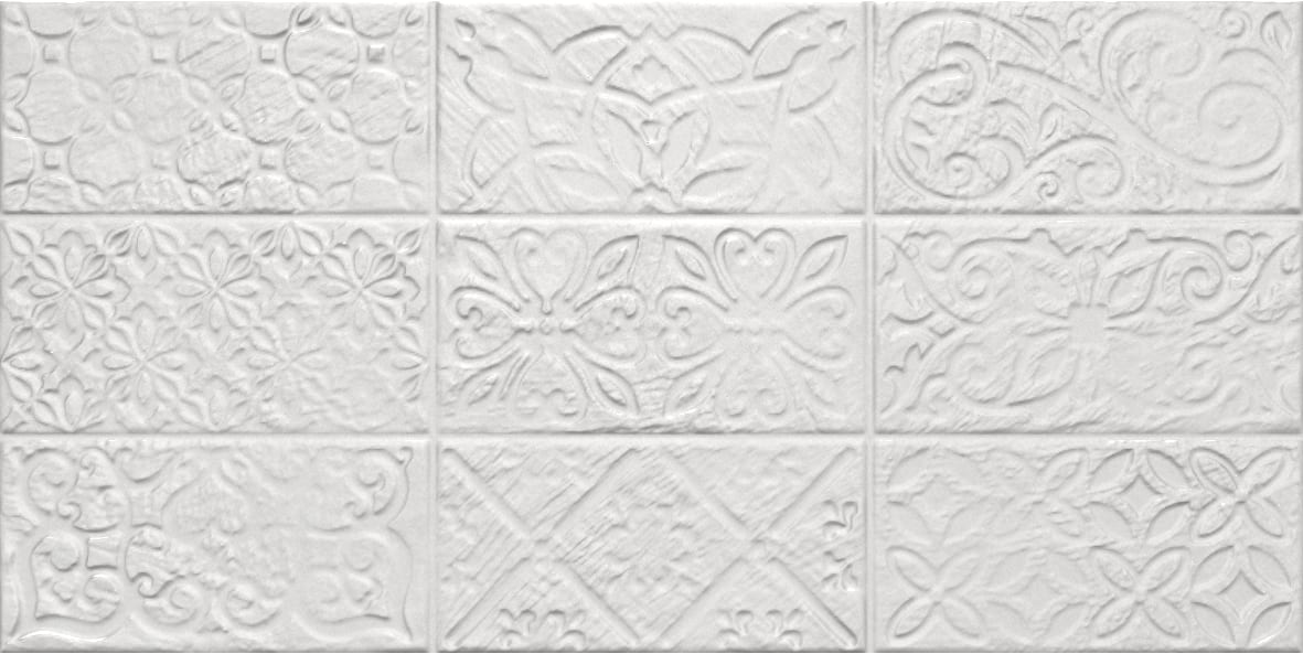 Faianta, 50 × 25 cm, gri pattern, NALIM, Cesarom