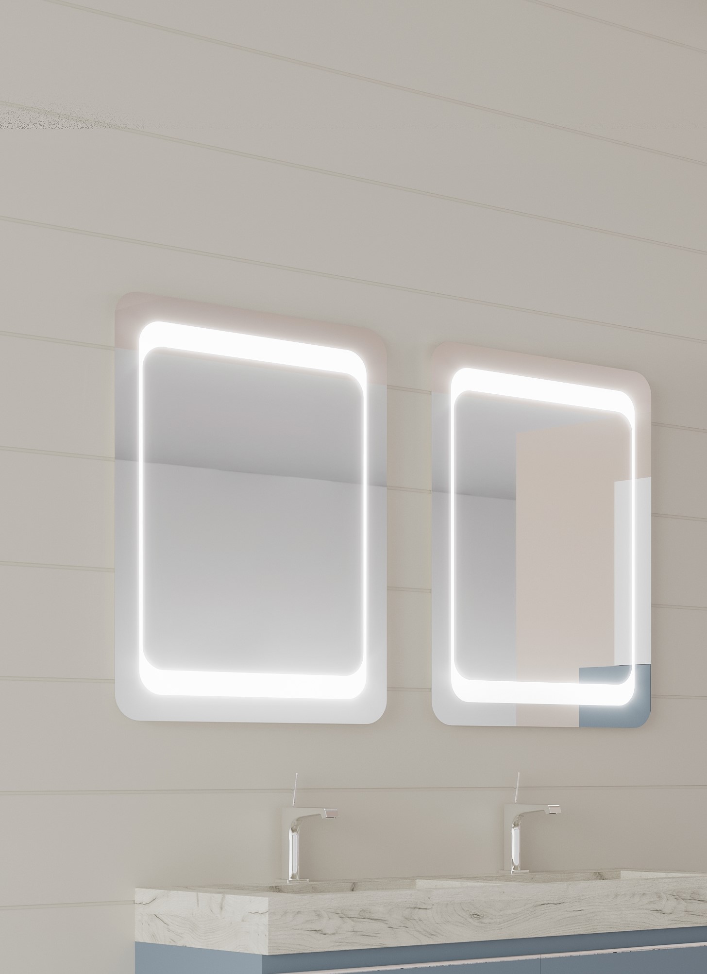 Oglinda LED 80 x 60cm reversibila SPR101 Savinidue
