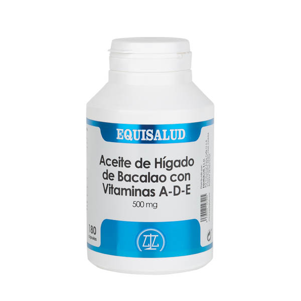 Aceite de Hígado de Bacalao con vitaminas A-D-E 500 mg 180 capsule