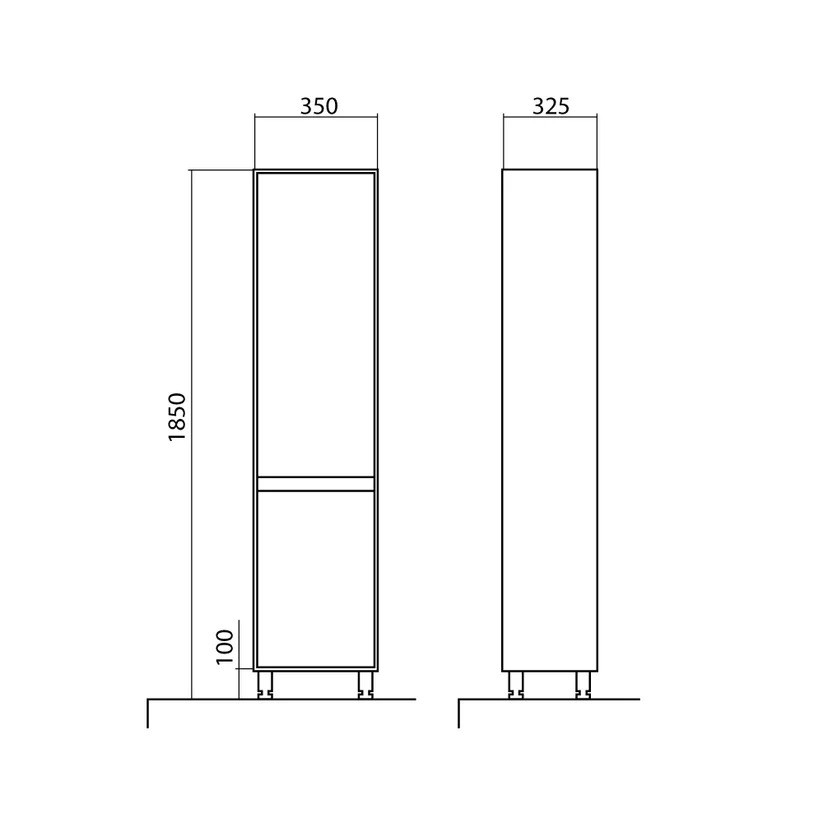 Dulap baie COLOANA MOBILIER PARDOSEALA SITY ALB 185CM COLOAN