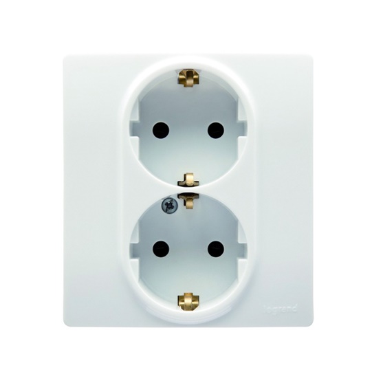 Priza PRIZA DUBLA CP PROTECTIE COPII ALB NILOE 764544 LEGRAN