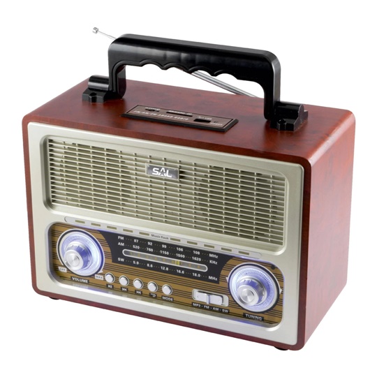 Electrocasnice - RADIO PORTABIL RETRO MP3 BT 3 BENZI SAL SOMOGYI, dennver.ro