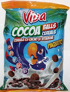 CEREALE COCOA BALLS VIVA 250G # 20 buc