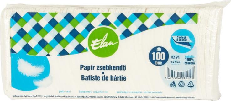 ELAN BATISTE DE HARTIE 3STR 100BUC # 60 buc