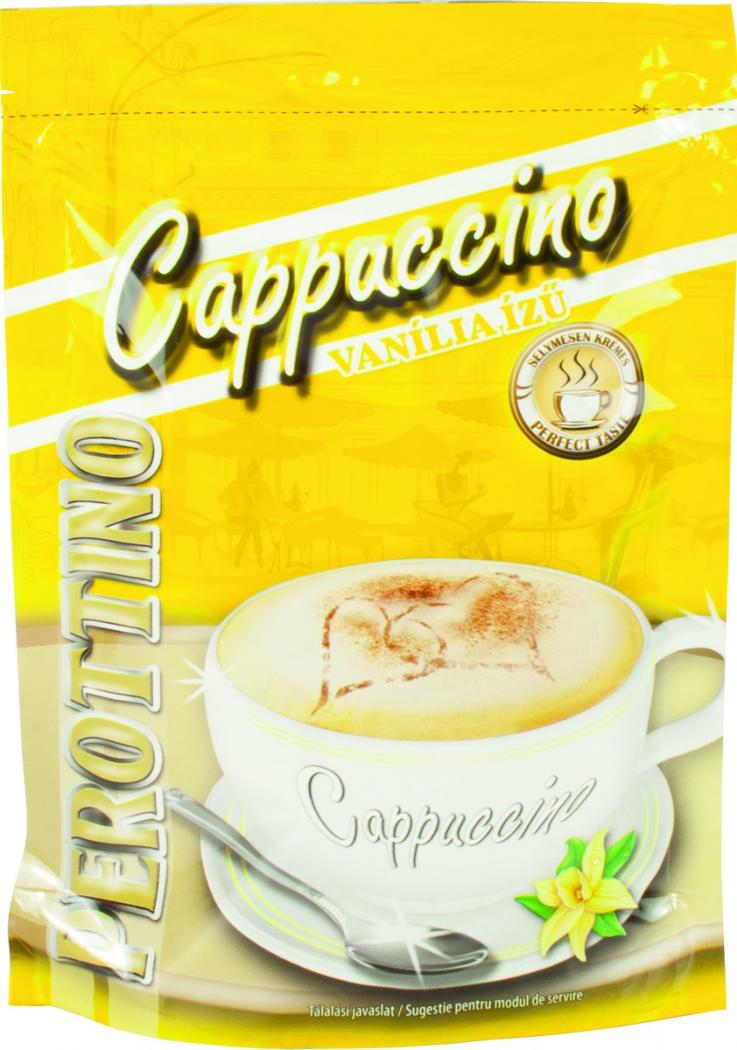 CAPPUCCINO CU GUST DE VANILIE PEROTTINO 90G # 10 buc