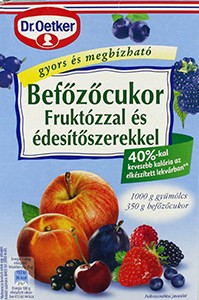 DR.OETKER ZAHAR CU FRUCTOZA&INDULCITORI 350G # 8 buc