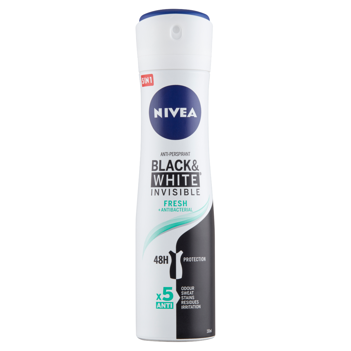 NIVEA DEO SPRAY INV.BLACK&WHITE FRESH 150ML-88674 # 6 buc