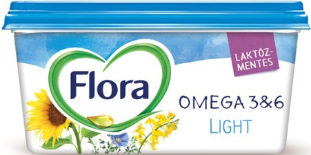 MARGARINA FLORA LIGHT FARA LACTOZA CU OMEGA 3&6 500G # 24 buc