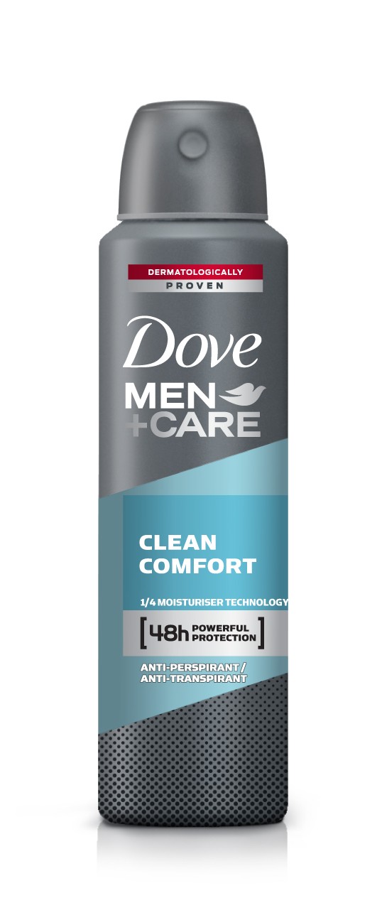 DEO SPRAY DOVE FOR MEN CLEAN COMFORT 150ML # 6 buc