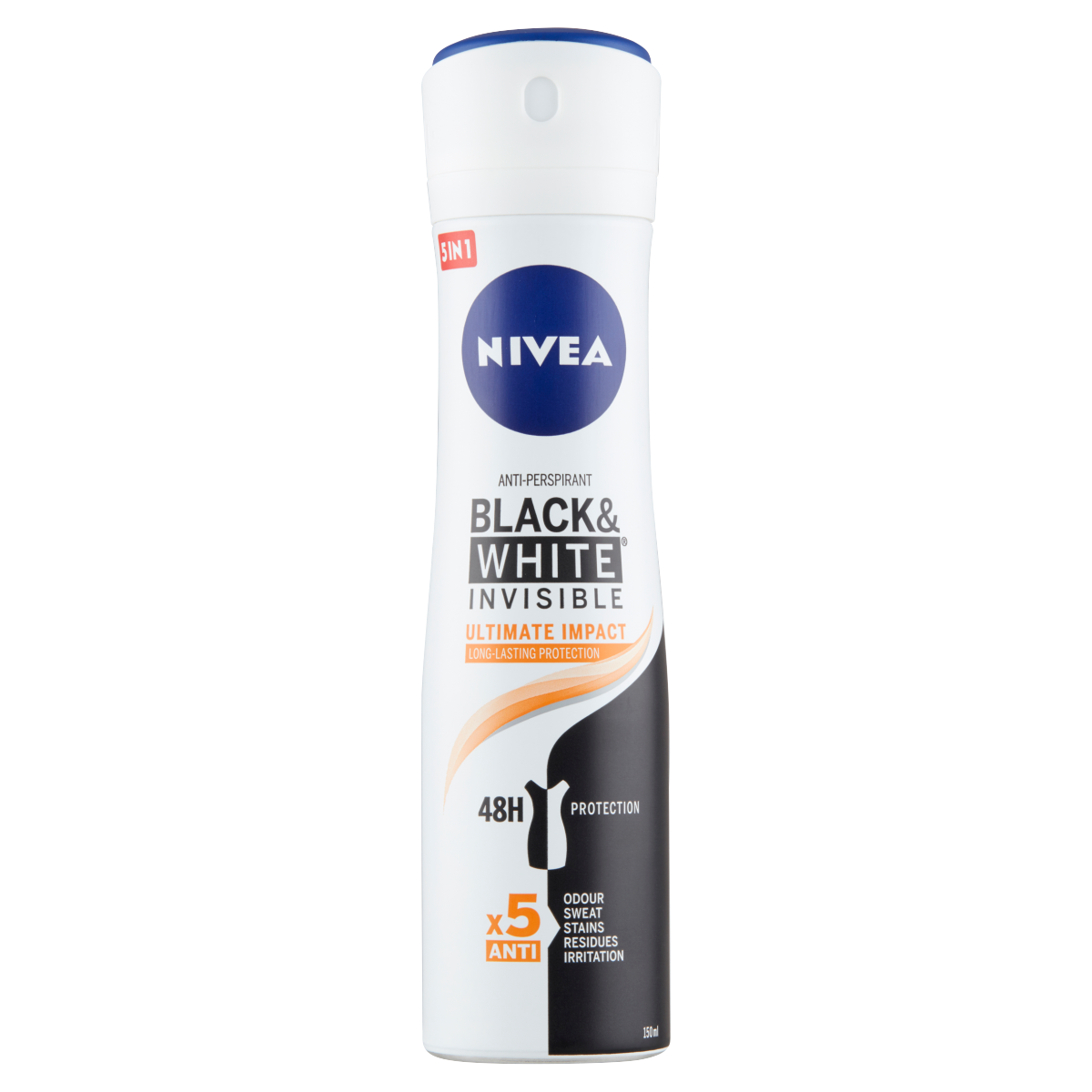 NIVEA DEO SPRAY INV.BLACK&WHITE ULTIMATE PROTECT 150ML-83486