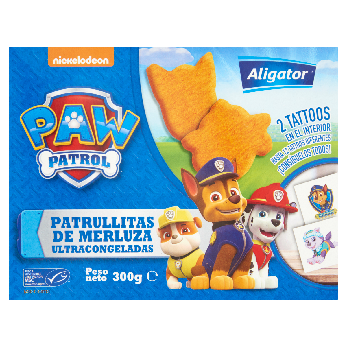 FILE DE PESTE IN PANE ALIGATOR PAW PATROL 300G