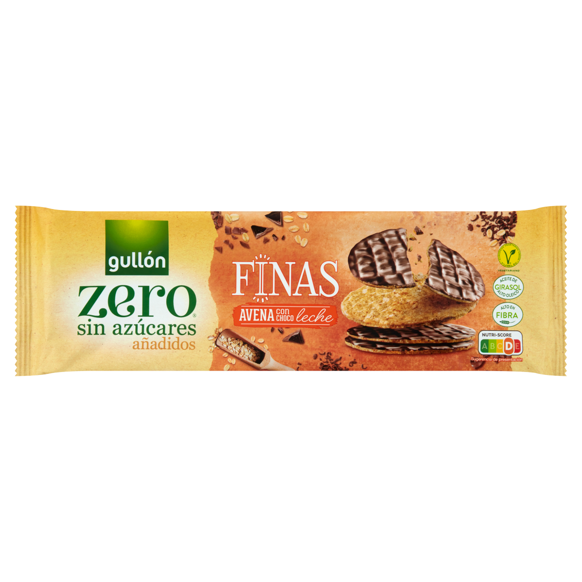 BISCUITI CU OVAZ FARA ZAHAR CU GLAZ.CIOC.LAPTE FINAS GULLON ZERO 150G