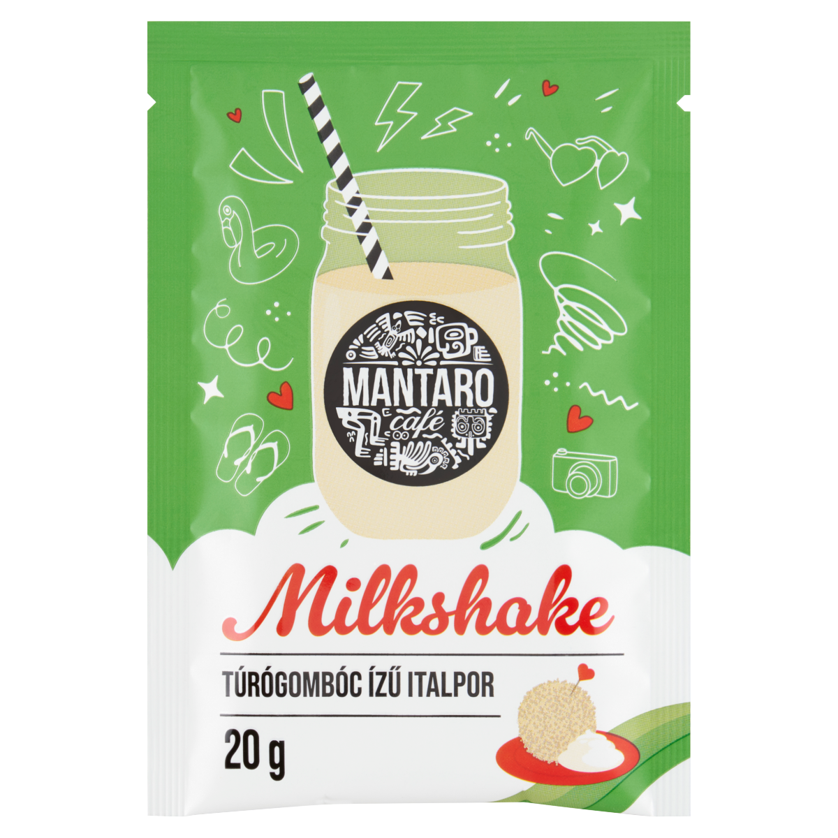 MILKSHAKE CU GUST DE GALUSTE DE BRANZA MANTARO 20G