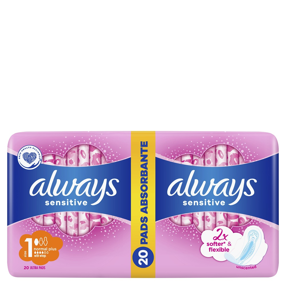 ABSORBANTE SENSITIVE DUO ULTRA PLUS 20BUC