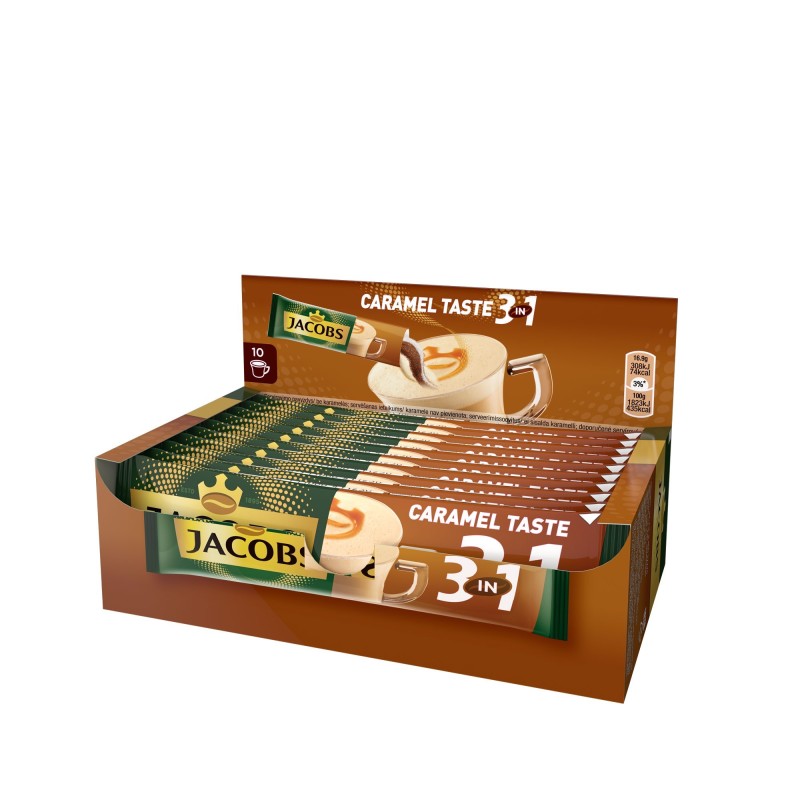 CAFEA JACOBS 3IN1 CARAMEL 10*16.9G # 10 buc