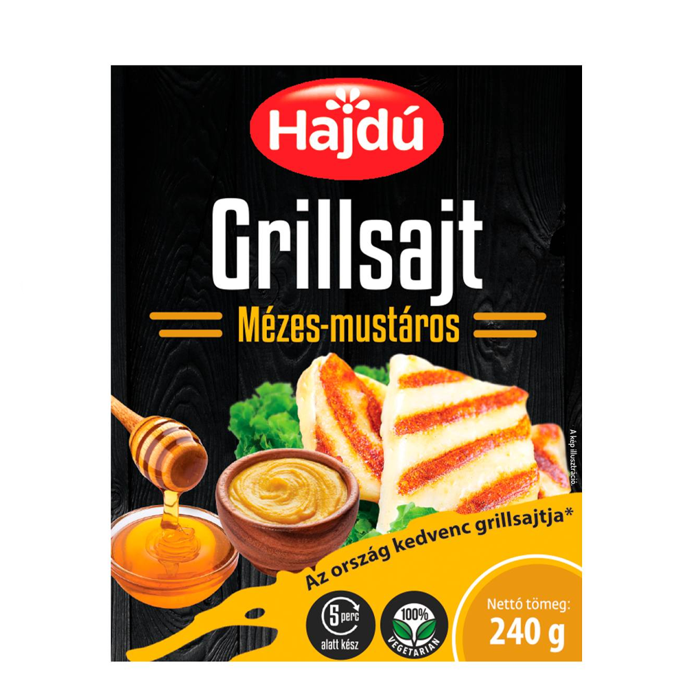 CASCAVAL PT.GRILL CU MIERE&MUSTAR HAJDU 240G