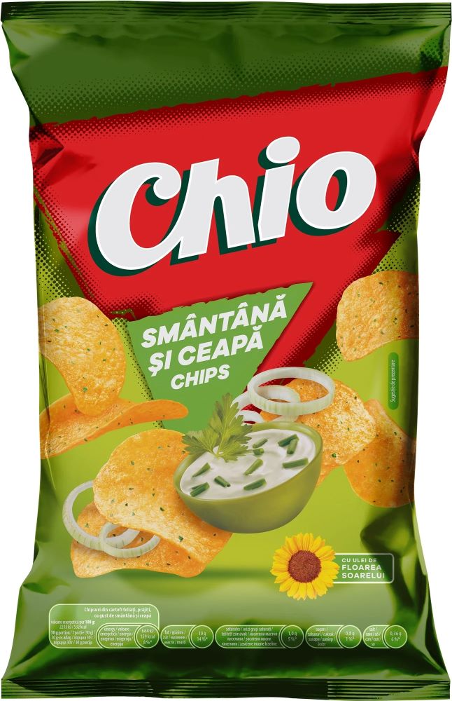CHIO CHIPS SMANTANA&CEAPA 100G # 18 buc