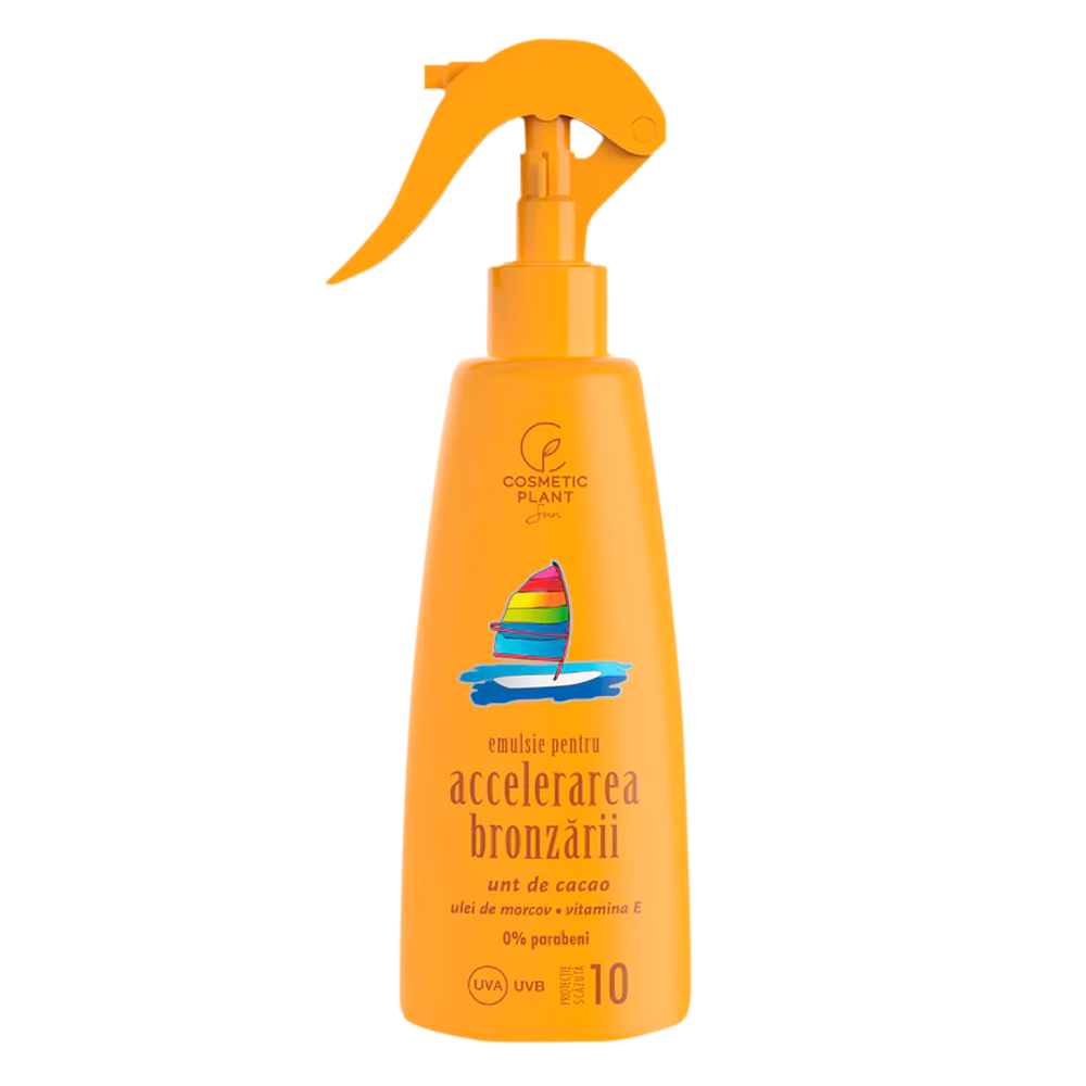 EMULSIE PENTRU ACCELERAREA BRONZARII SPF10 CU UNT DE CACAO CP 200ML # 12 buc