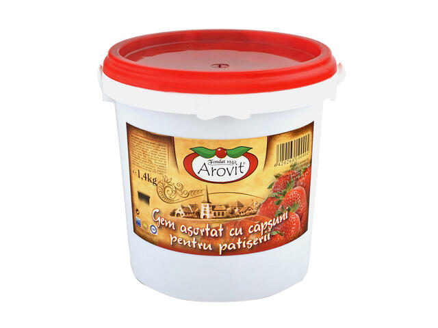 GEM ASORTAT CU CAPSUNI AROVIT 1.4KG