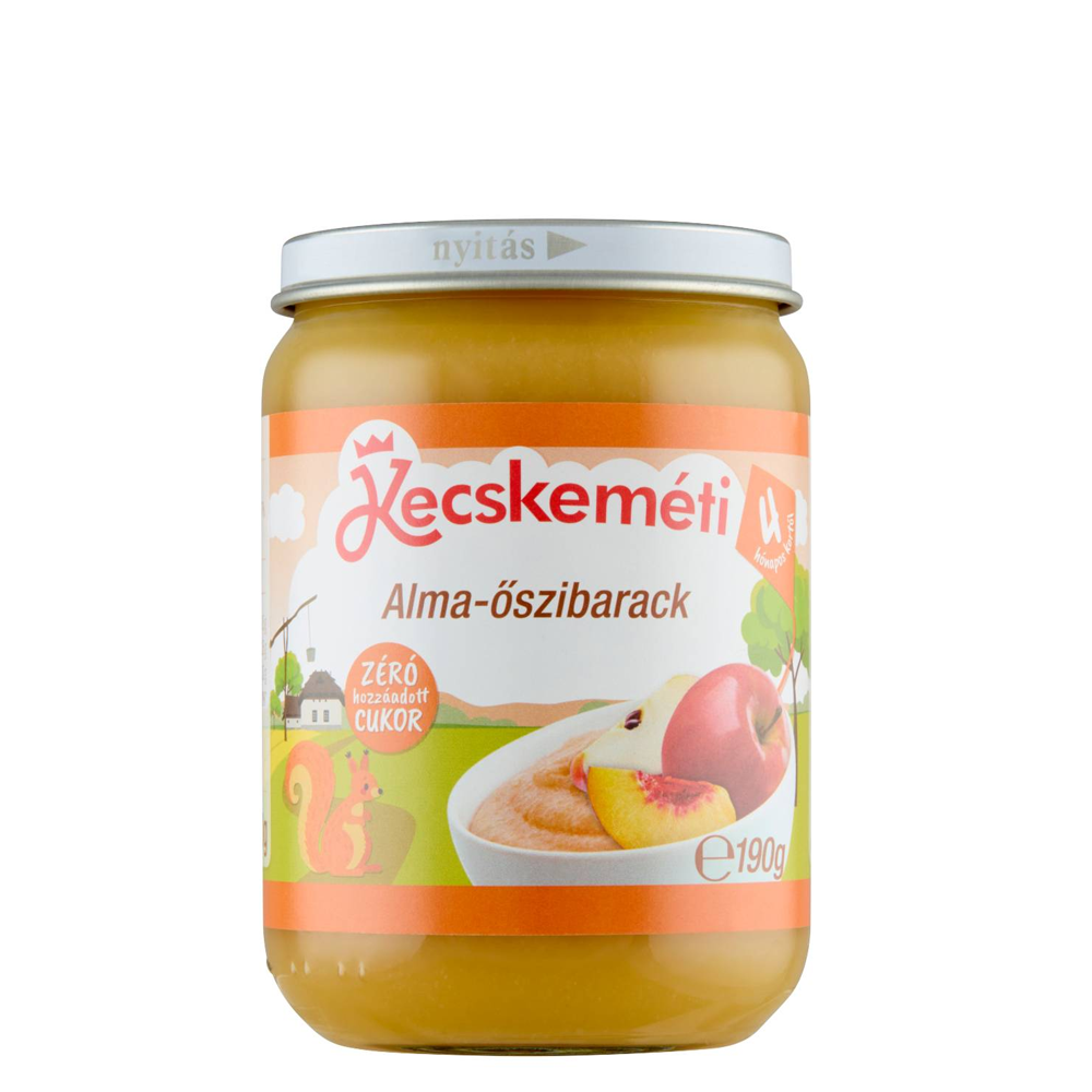 PIURE DE MERE CU PIERSICI DE LA 4 LUNI KECSKEMETI 190G