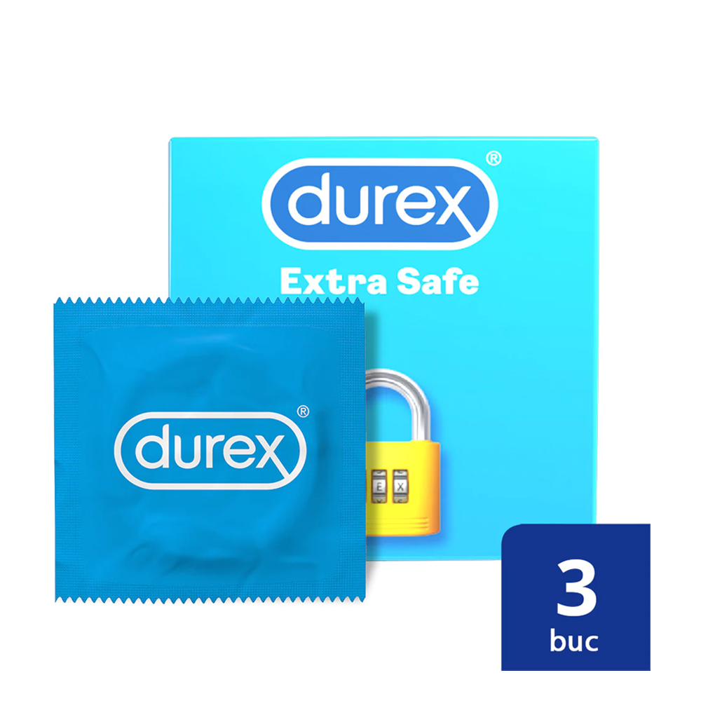 PREZERVATIVE DUREX EXTRA SAFE 3BUC # 12 buc