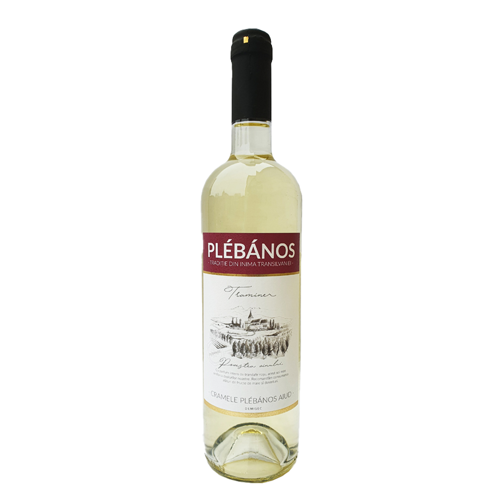 VIN ALB DEMISEC TRAMINER PLEBANOS 750ML