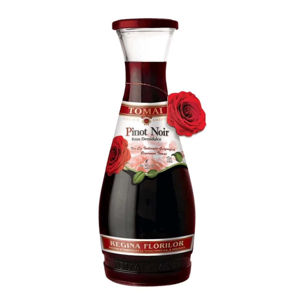 VIN ROSU DEMIDULCE PINOT NOIR TOMAI 1L