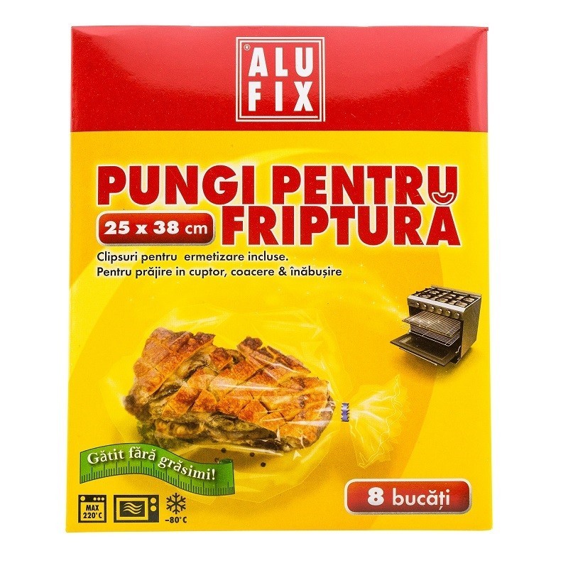 Produse Alufix - ALUFIX PUNGI PT. FRIPTURA 25X38CM 8 BUC BHUNI, deterlife.ro