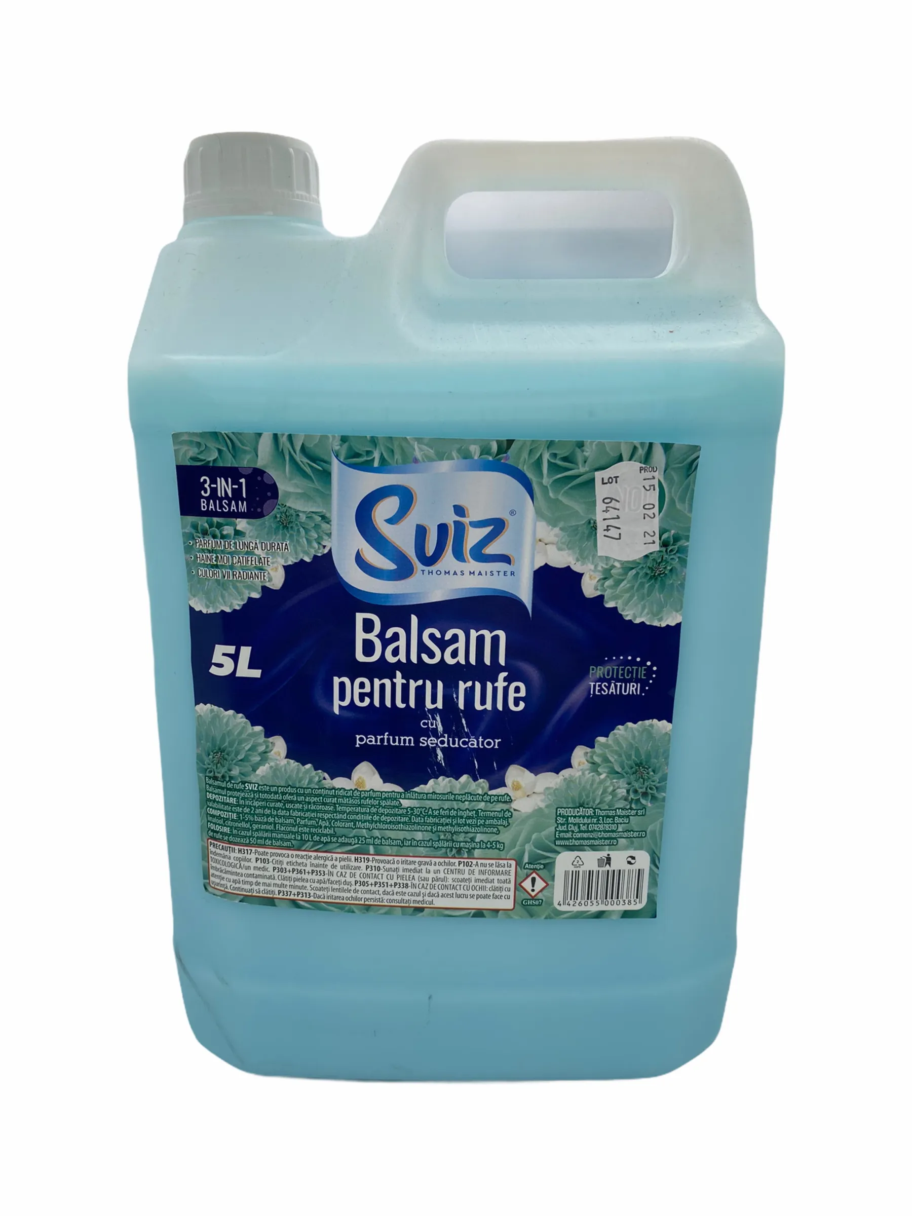 Detergent si balsam rufe - BALSAM RUFE 5L ALBASTRU, deterlife.ro