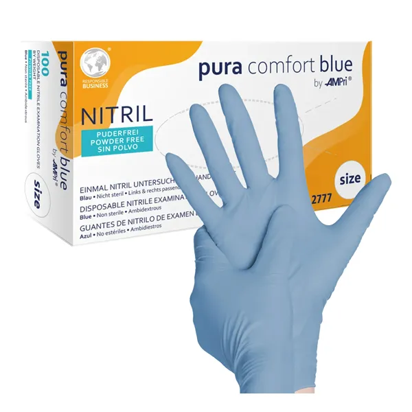 Protectie maini - DIAMANTE MANUSI NITRIL ALBASTRE 100/ SET XS, deterlife.ro