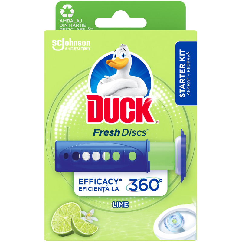 Odorizante wc - DUCK FRESH DUCK APARAT SI REZERVA LIME 36 ML
, deterlife.ro