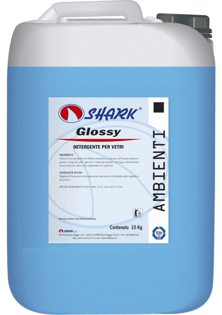 Detergenti ambient - GLOSSY 10 KG DETERGENT GEAMURI SI SUPRAFETE SHARK, deterlife.ro