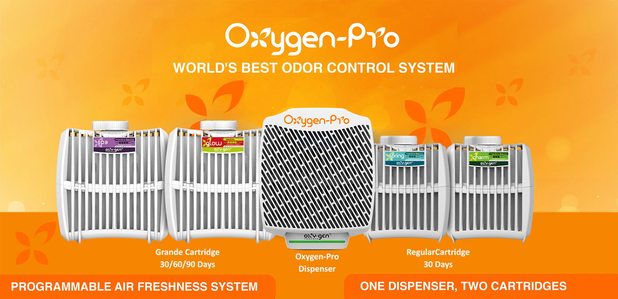 Dozator odorizante - OXYGEN PRO DISPENSER ODORIZANT FARA PULVERIZARE ALB
, deterlife.ro