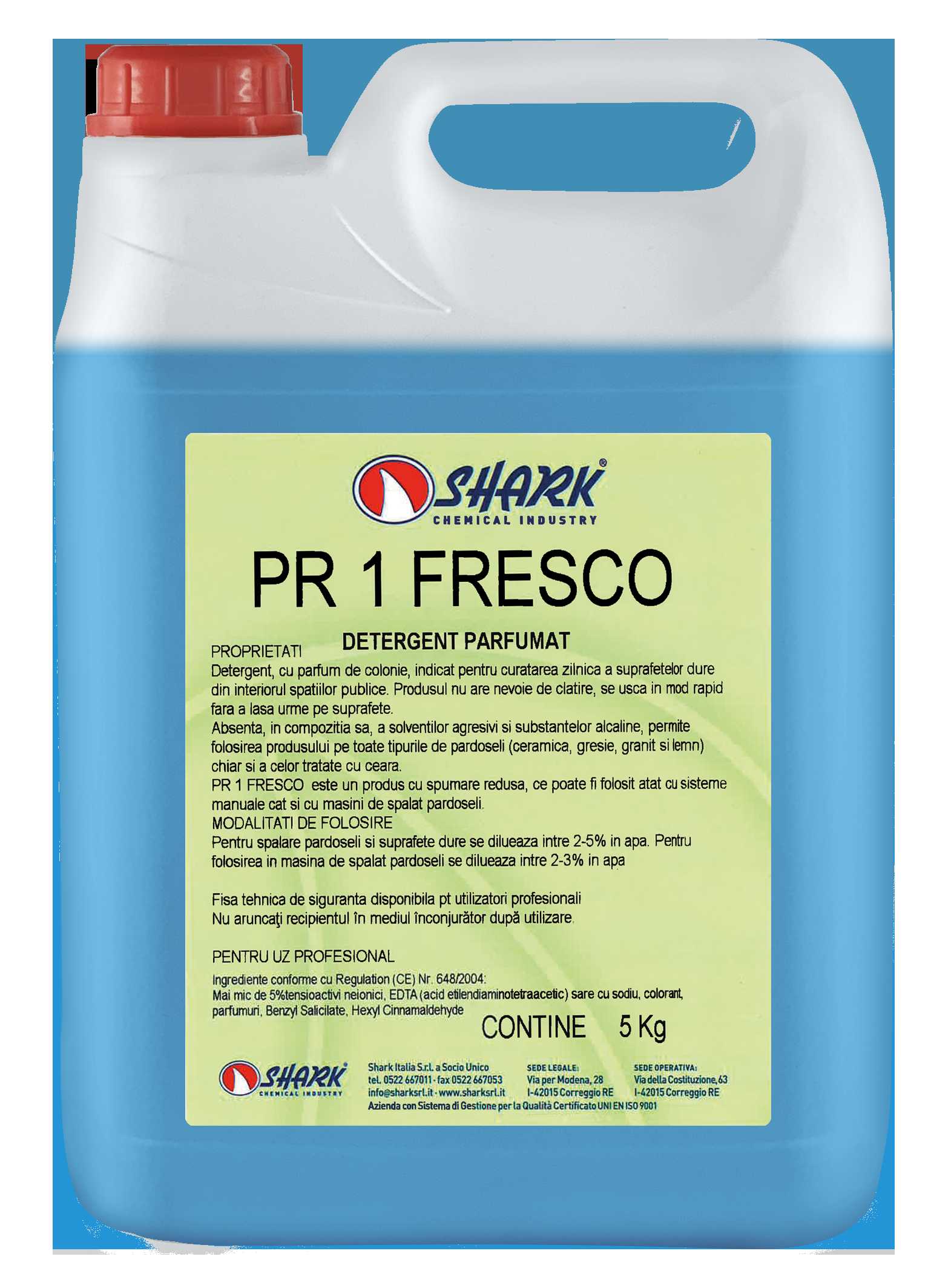 Detergenti ambient - PR 1 FRESCO DETERGENT PENTRU PARDOSELI PARFUMAT 5 KG SHARK, deterlife.ro