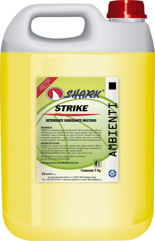 Detergenti ambient - STRIKE 5 KG DETERGENT DEGRESANT UNIVERSAL SHARK, deterlife.ro