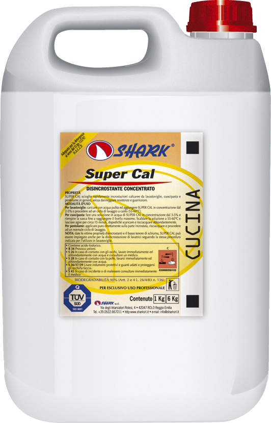 Detergenti industria alimentara - SUPER CAL KG 6 DETARTRANT LICHID CONCENTRAT SHARK, deterlife.ro