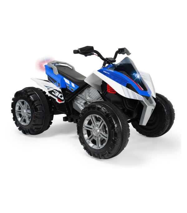 Vehicule electrice pentru copii - ATV electric pentru copii, Injusa, Quad Rage, 12V, model silentios, pornire cu cheie, frana electrica, 3 ani+, bebelorelli.ro