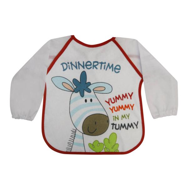 Baveta cu maneci si imprimeu, bumbac