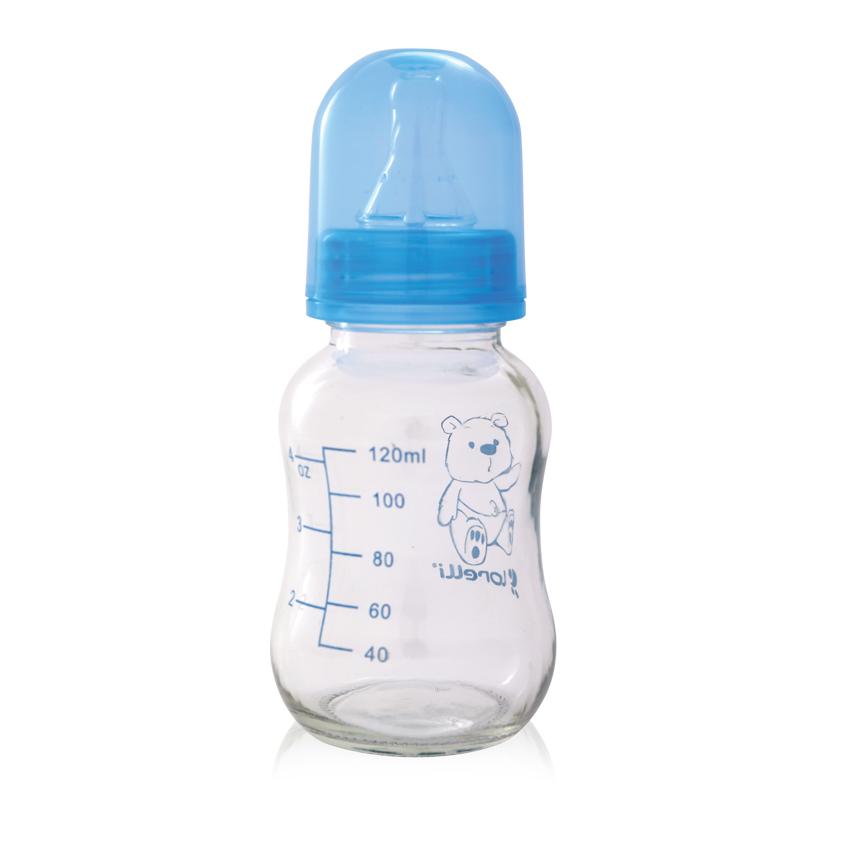 Biberoane - Biberon din sticla 120 ml, Blue, bebelorelli.ro