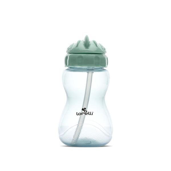 Biberoane - Biberon sport, cu pai moale si flexibil, capac de protectie rotativ, 275 ml, Green Blue, bebelorelli.ro