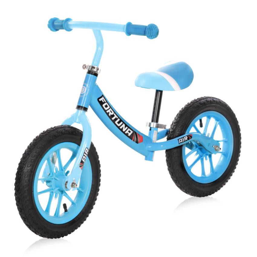 Biciclete - Bicicleta de echilibru, Fortuna Air, 2-5 Ani, 12 inch, anvelope cu camera, jante cu leduri, Light & Dark Blue, bebelorelli.ro