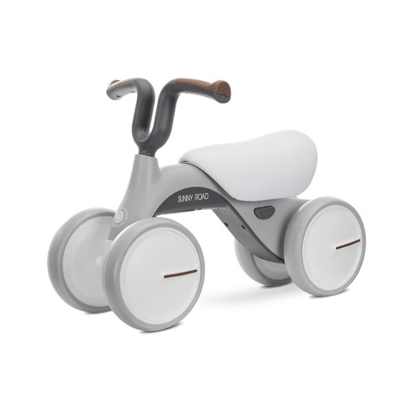 Biciclete - Bicicleta de echilibru, Sunny Road, 12-36 luni, scaun reglabil, lumini si muzica, Grey, bebelorelli.ro
